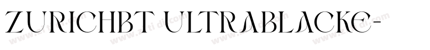 ZurichBT UltraBlackE字体转换
